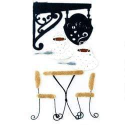 AussieSuperStore Art & Craft Essentials Cafe Scene 6pcs Holiday Theme 3D Stickers (in 7 styles) Holiday Theme 3D Stickers | Scrapbooking Stickers | Embellishments 9323823168483 JBS112