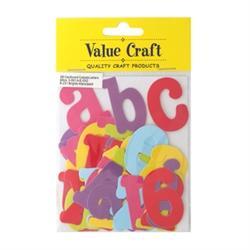 AussieSuperStore Art & Craft Essentials Card Letters and Numbers in Bright Card Letters and Numbers in Bright | Scrapbooking Accessories 9331468025160 VCCL01
