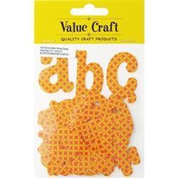 AussieSuperStore Art & Craft Essentials Card Letters and Numbers in Orange Card Letters and Numbers in Orange| Scrapbooking Accessories 9331468043294 VCSBS14002