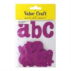 AussieSuperStore Art & Craft Essentials Card Letters & Numbers in Hot Pink Glitter Card Letters & Numbers in Hot Pink Glitter | Scrapbooking Accessories 9331468023487 VCGLHPK