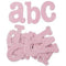 AussieSuperStore Art & Craft Essentials Card Letters & Numbers in Pink Glitter Card Letters & Numbers in Pink Glitter | Scrapbooking Accessories 9323823168421 JBS106