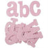 AussieSuperStore Art & Craft Essentials Card Letters & Numbers in Pink Glitter Card Letters & Numbers in Pink Glitter | Scrapbooking Accessories 9323823168421 JBS106