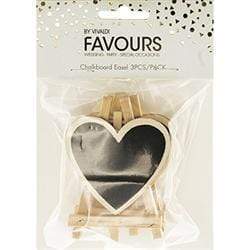 AussieSuperStore Art & Craft Essentials Chalkboard Table Numbers Heart Easle Chalkboard Table Numbers Heart Easle | Chalkboard Signs | Chalkboard Table Signs  9323823195069 FAV17100