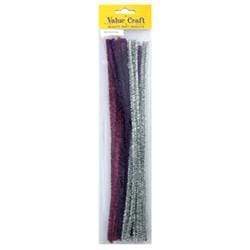 AussieSuperStore Art & Craft Essentials Chenille Sticks Glitter Chenille Sticks Glitter | Craft Supplies for Kids 9331468004554 VCCS03