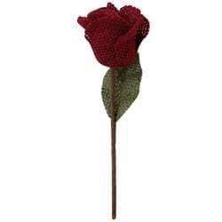 AussieSuperStore Art & Craft Essentials Cherry Hessian Rose (in 3 colors) Hessian Rose (in 3 colors) | Artificial Flower Party Decoration 9323823178086 FLHR04
