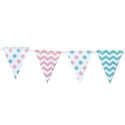 AussieSuperStore Art & Craft Essentials Chevron & Spots Pastel Craft Bunting (in 7 styles) Craft Bunting (in 7 styles) | Paper Bunting | Party Bunting 9323823176686 JBS142
