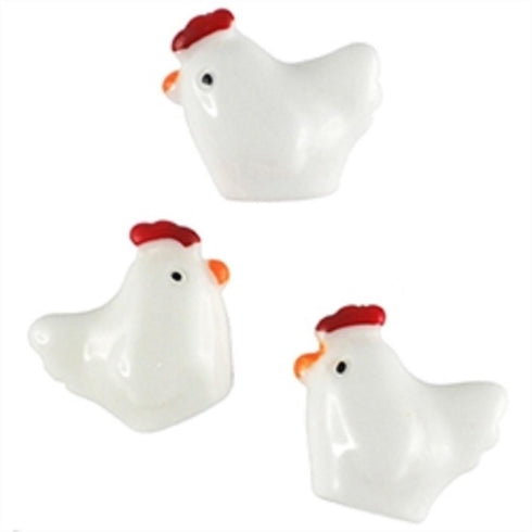 AussieSuperStore Art & Craft Essentials Chickens Resin Chickens Resin | Craft Party Scrapbooking Embellishment Decoration 9331468060635 VJY875