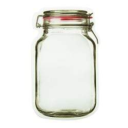 AussieSuperStore Art & Craft Essentials Clear Mason Jar Mason Jar Shaped Zip Lock Bags 9x15cm (in 2 designs) Mason Jar Shaped Zip Lock Bags 9x15cm | Mason Jar Zipper Bags Food Storage Snack Sandwich 9331468058366 VCZL01