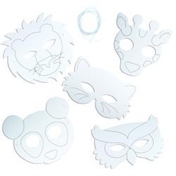 AussieSuperStore Art & Craft Essentials Colour In Masks - Animals Colour In Masks - Animals | Children's Craft Kits | Diy Kits 9331468046639 VCPP04