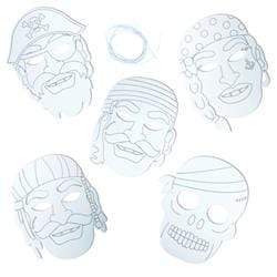 AussieSuperStore Art & Craft Essentials Colour In Masks - Pirate Colour In Masks - Pirate | Children's Craft Kits | Diy Kits 9331468046653 VCPP06