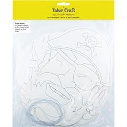 AussieSuperStore Art & Craft Essentials Colour In Masks - Pirate Colour In Masks - Pirate | Children's Craft Kits | Diy Kits 9331468046653 VCPP06