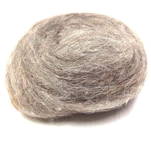 AussieSuperStore Art & Craft Essentials Combed Wool Fleck Grey Combed Wool Fleck Grey | Crafting Wool|Felting Supplies|Knitting Yarn DF9C10FGY
