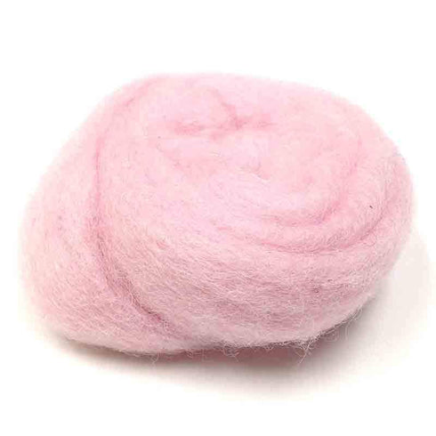AussieSuperStore Art & Craft Essentials Combed Wool Pink Combed Wool Pink | Crafting Wool | Felting Supplies | Knitting Yarn DF9C10PK