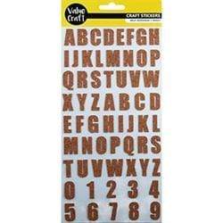 AussieSuperStore Art & Craft Essentials Cork Alpha Numeric Stickers Cork Alpha Numeric Stickers | Scrapbooking Stickers | Embellishment 9331468049715 VCK101