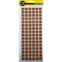 AussieSuperStore Art & Craft Essentials Cork Alpha Scrabble Stickers Cork Alpha Scrabble Stickers | Scrapbooking Stickers | Embellishment 9331468049722 VCK102