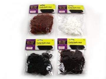 AussieSuperStore Art & Craft Essentials Craft Curly Dolls Hair(in 4 colours) Craft Curly Dolls Hair(in 4 colours) | Doll Making Accessories