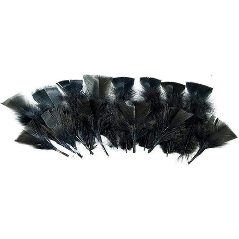 AussieSuperStore Art & Craft Essentials Craft Feathers Black Craft Feathers Black | Artificial Feathers | Synthetic Feathers FF002BK