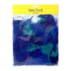 AussieSuperStore Art & Craft Essentials Craft Feathers Blue/Purple/Green Craft Feathers Blue/Purple/Green | Artificial Feathers 9331468000204 VCFBL
