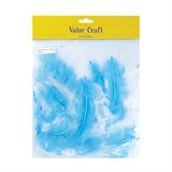 AussieSuperStore Art & Craft Essentials Craft Feathers Blue/White Craft Feathers Blue/White | Artificial Feathers 9331468035671 VCF22