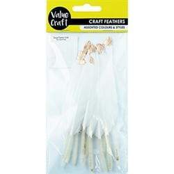 AussieSuperStore Art & Craft Essentials Craft Feathers Goose White Craft Feathers Goose White | Artificial Feathers 9331468048954 VCF27