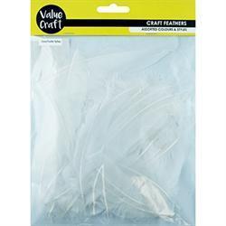 AussieSuperStore Art & Craft Essentials Craft Feathers Goose White Craft Feathers Goose White | Artificial Feathers 9331468049029 VCF34