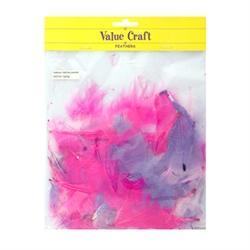 AussieSuperStore Art & Craft Essentials Craft Feathers Hot Pink/Lavender/Soft Pink Craft Feathers Hot Pink/Lavender/Soft Pink | Artificial Feathers 9331468000198 VCFHP