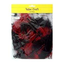 AussieSuperStore Art & Craft Essentials Craft Feathers Red/Black Craft Feathers Red/Black | Artificial Feathers 9331468023081 VCF19