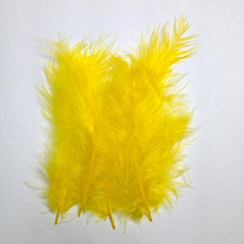 AussieSuperStore Art & Craft Essentials Craft Feathers Yellow Craft Feathers Yellow | Artificial Feathers | Synthetic Feathers FEA-496