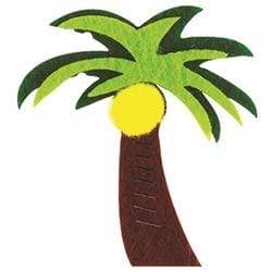 AussieSuperStore Art & Craft Essentials Craft Felt Palm Tree with coconut Craft Felt Palm Tree with coconut | Craft Party Scrapbooking Embellishment Decoration 9331468057932 VCFLT13