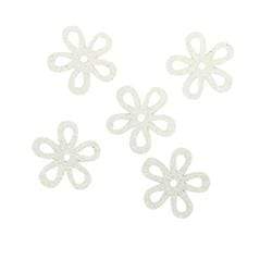 AussieSuperStore Art & Craft Essentials Craft Flower in Glitter White Craft Flower in Glitter White | Artificial Flower Party Decoration 9331468023463 VCGFSMWH