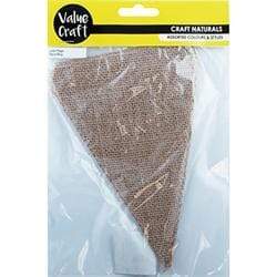 AussieSuperStore Art & Craft Essentials Craft Jute Flags Craft Jute Flags | DIY Jute Bunting | Party Jute Bunting 9331468050179 VJY272