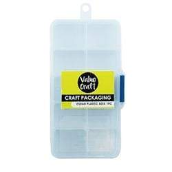 AussieSuperStore Art & Craft Essentials Craft Plastic Boxes 13.2x7.2x2.3cm Craft Plastic Boxes 13.2x7.2x2.3cm | Plastic Storage Container or Box 9331468050292 VJY141