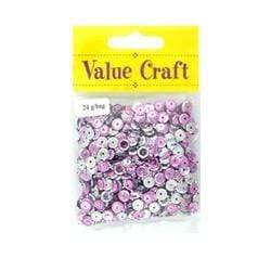 AussieSuperStore Art & Craft Essentials Craft Sequins Pink & Silver Craft Sequins Pink & Silver | Craft Embellishment 9331468001867 VCSQ3