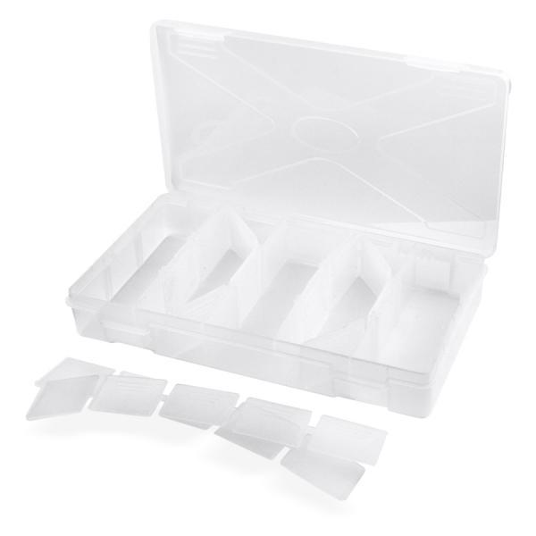 AussieSuperStore Art & Craft Essentials Craft & Sewing Organiser Craft & Sewing Organiser | Plastic Storage Container or Box Part Number 007024-CLEAR 007024
