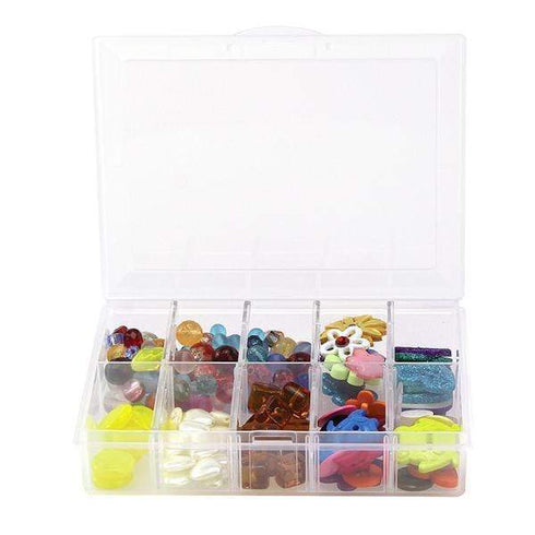 AussieSuperStore Art & Craft Essentials Craft Storage 8 Compartments Craft Storage 8 Compartments | Plastic Storage Container or Box 007014