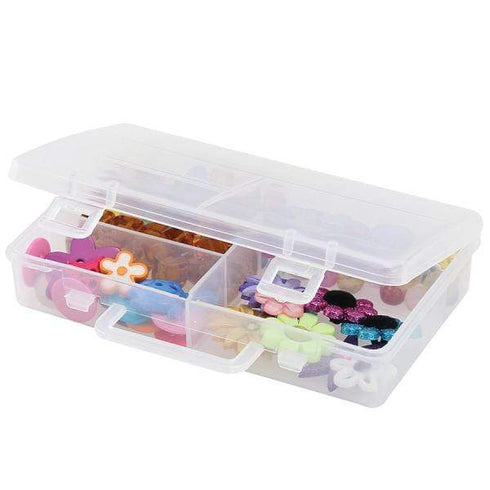AussieSuperStore Art & Craft Essentials Craft Storage Floss 4 Compartments Craft Storage Floss 4 Compartments| Plastic Storage Container or Box 007020