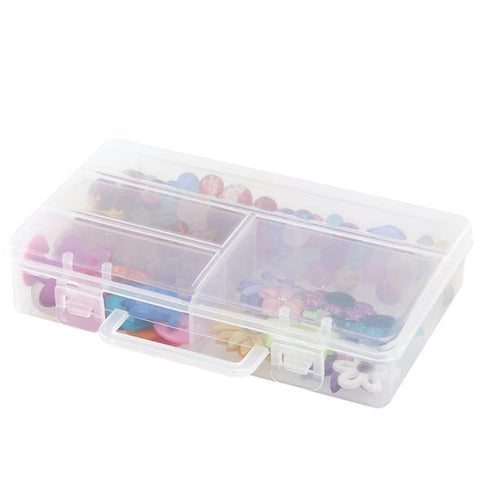 AussieSuperStore Art & Craft Essentials Craft Storage Floss 4 Compartments Craft Storage Floss 4 Compartments| Plastic Storage Container or Box 007020