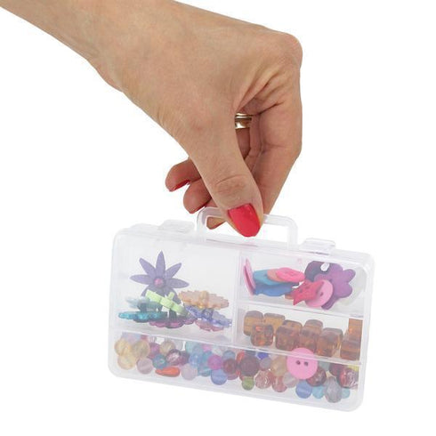 AussieSuperStore Art & Craft Essentials Craft Storage Floss 4 Compartments Craft Storage Floss 4 Compartments| Plastic Storage Container or Box 007020