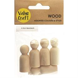 AussieSuperStore Art & Craft Essentials Craft Wood People 4.5cm Craft Wood People 4.5cm | Craft Wooden Shapes | Laser cut Wooden Shapes 9331468057970 VCWD21