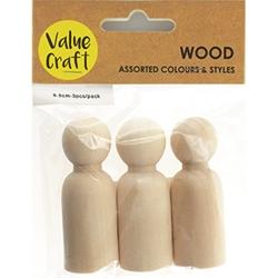 AussieSuperStore Art & Craft Essentials Craft Wood People 6.5cm Craft Wood People 6.5cm | Craft Wooden Shapes | Laser cut Wooden Shapes 9331468057987 VCWD22