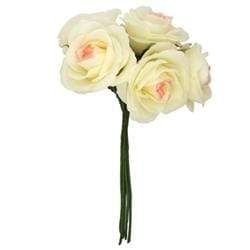 AussieSuperStore Art & Craft Essentials Cream Pink Foam Rose with 5 Head (in 8 colors) Foam Rose with 5 Head | Artificial Craft Flower Party Decoration 9323823117047 RBF09CP