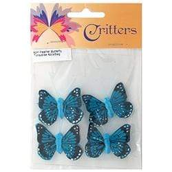 AussieSuperStore Art & Craft Essentials Critters Butterfly Feather 4cm (in 6 colours) Critters Butterfly Feather 4cm (in 6 colours) | Craft Party Embellishment