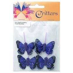 AussieSuperStore Art & Craft Essentials Critters Butterfly Feather 4cm (in 6 colours) Critters Butterfly Feather 4cm (in 6 colours) | Craft Party Embellishment