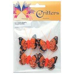 AussieSuperStore Art & Craft Essentials Critters Butterfly Feather 4cm (in 6 colours) Critters Butterfly Feather 4cm (in 6 colours) | Craft Party Embellishment
