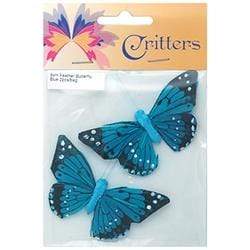 AussieSuperStore Art & Craft Essentials Critters Butterfly Feather 8cm (in 4 colours) Critters Butterfly Feather 8cm (in 4 colours) | Craft Party Embellishment