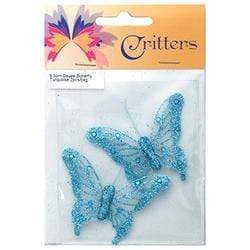 AussieSuperStore Art & Craft Essentials Critters Butterfly Gauze 6.5cm (in 6 colours) Critters Butterfly Gauze 6.5cm (in 6 colours) | Craft Embellishment