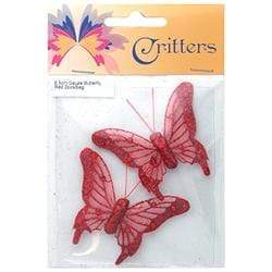 AussieSuperStore Art & Craft Essentials Critters Butterfly Gauze 6.5cm (in 6 colours) Critters Butterfly Gauze 6.5cm (in 6 colours) | Craft Embellishment