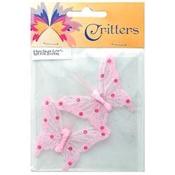 AussieSuperStore Art & Craft Essentials Critters Butterfly Gauze 6.5cm (in 6 colours) Critters Butterfly Gauze 6.5cm (in 6 colours) | Craft Embellishment