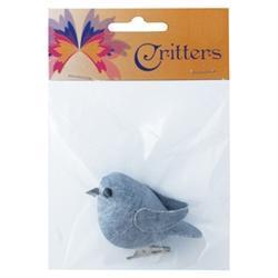 AussieSuperStore Art & Craft Essentials Critters Fabric Bird with Clip (in 3 colours) Critters Fabric Bird with Clip | Animal Craft Embellishments