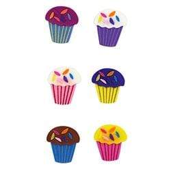 AussieSuperStore Art & Craft Essentials Cup Cakes 6pcs Party Theme 3D Stickers (in 8 styles) Party Theme 3D Stickers | Scrapbooking Stickers | Embellishments 9323823146238 JBS003